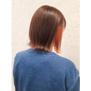 【Flor】*イヤリングカラー+オレンジ×ベージュ*