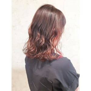 【Flor】*インナーカラー+ピンク×ベージュ*