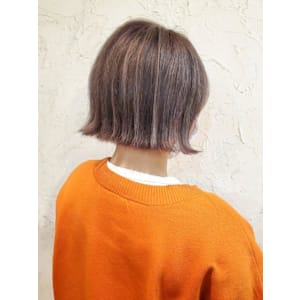 【Flor】*外ハネミニボブ+ハイライトグレージュ*