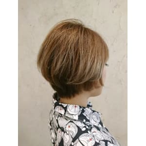 【Flor】*ハンサムショートボブ+シナモンベージュ*