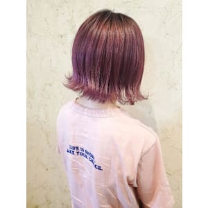 【Flor】*くびれボブ+ラベンダーピンク*