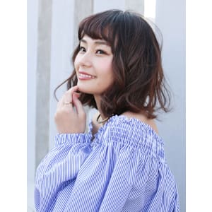 【Flor】*切りっぱなしボブ+フェアリーベージュ*