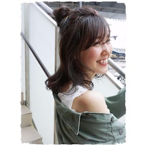 【Flor】*ゆるふわハーフおだんご×ヘアアレンジ*