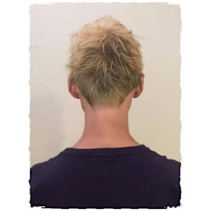 【Flor】*Wカラー×アップバング×ライムゴールド*