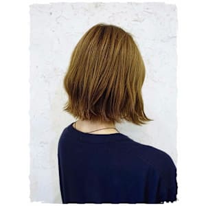 【Flor】*ハニーベージュ×切りっぱなしBOB*