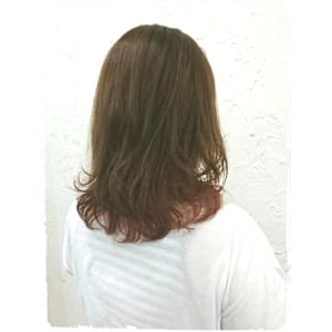 【*インナーカラー×pink×くびれミディ*】