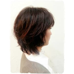 ≪キレイめ無造作ヘア*ピンクプラムカラー≫