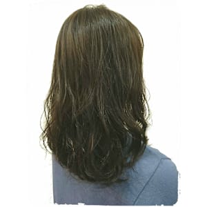 ≪パーマで簡単スタイリング♪カーキグレージュカラー≫