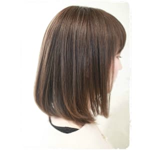 ≪大人かわいいBOB×キャラメルベージュの3Dカラー≫