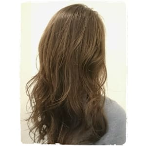 ≪春の柔らかヌーディーベージュ×ゆる巻きLONG≫