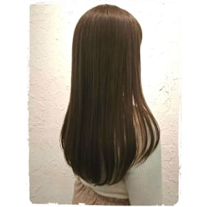 ≪春にむけての柔らかカラー×イルミナ×シースルーロング≫