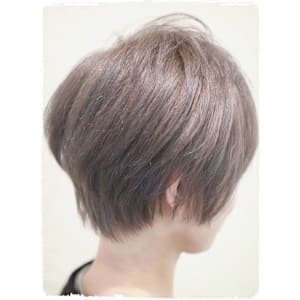 ≪丸みshort×ラベンダー×グレージュ≫