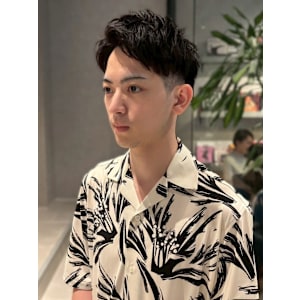 アップバング ビジネス 30代40代 ツーブロック ショート