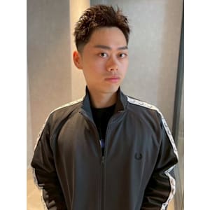 アップバング ベリーショート 眉毛カット メンズショート - Men's Salon bloc【メンズサロンブロック】掲載中
