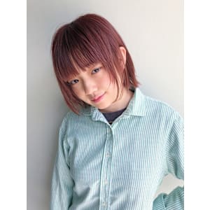 柔らかボルドーカラー