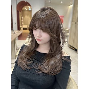 ＊オリーブアッシュレイヤーカット＊【Zina京都河原町】