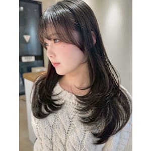 髪質改善＊黒髪レイヤーカットロング＊美髪【Zina京都河原町