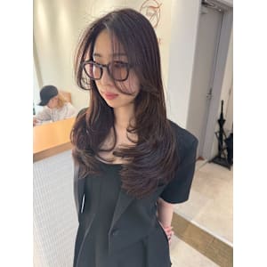 ＊ダークブラウン毛先レイヤーカット＊美髪【Zina京都河原町