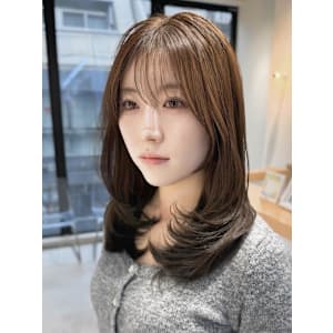 ＊顔周りレイヤーハイライトベージュ＊【Zina京都河原町】