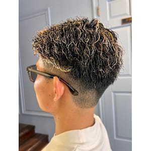 ツイストパーマ×ハイライト