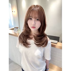 髪質改善＊アプリコットオレンジレイヤー＊美髪【Zina熊本】