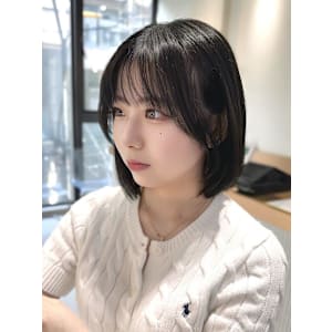 髪質改善＊顔周りくびれヘアカットボブ＊美髪【Zina熊本】