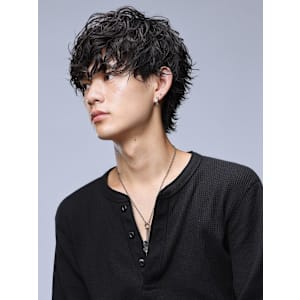 癖毛風ウルフヘア