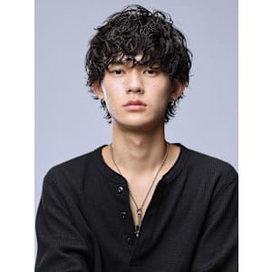 癖毛風ウルフヘア