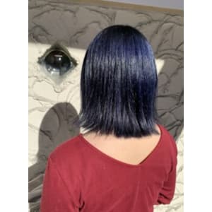 ネイビーブルー|ハイトーンカラー|切りっぱなし【花巻|北上】