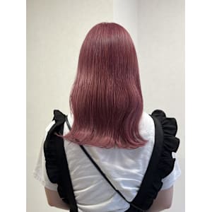 ブリーチ1~2回で出来るピンクカラー♪