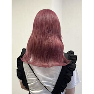 ブリーチ1~2回で出来るピンクカラー♪