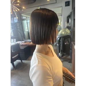 ボブ/ミニボブ/オリーブベージュ/髪質改善カラー