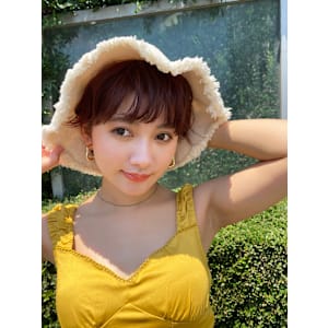 夏のバケハが似合うゆるふわショート★秋山