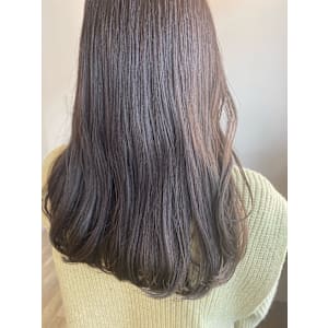 透明感カラー/オリーブグレージュ/ブリーチ無し