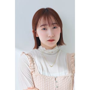 ピンクブラウン/切りっぱなし/池袋/池袋