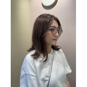 白髪ぼかしハイライト/ベージュカラー