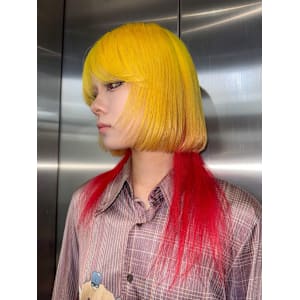 ツートーン　デザインカラー　ハイトーン　原宿/表参道