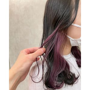 ピンクパープル/インナーカラー/イヤリングカラー - ACT 仙台店【アクト センダイテン】掲載中