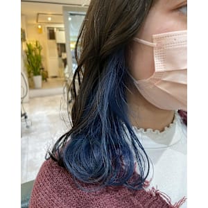 ブルー×インナーカラー　ネイビーブルー×イヤリングカラー - ACT 仙台店【アクト センダイテン】掲載中