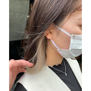 ホワイトベージュ×グレージュ　イヤリングカラー　 - ACT 仙台店【アクト センダイテン】掲載中