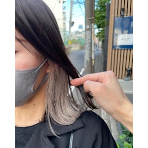 ホワイトベージュ/外はねボブ/イヤリングカラー - ACT仙台 deuxieme【アクトセンダイ ドゥーズィエム】掲載中