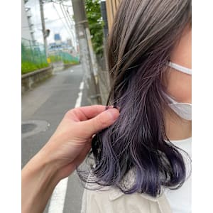 ラベンダーインナーカラー×グレージュ - ACT仙台 deuxieme【アクトセンダイ ドゥーズィエム】掲載中