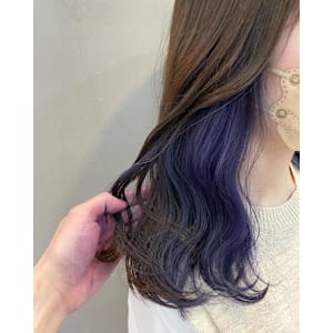 ブルーラベンダー×ラベンダーインナーカラー/イヤリングカラー - ACT仙台 deuxieme【アクトセンダイ ドゥーズィエム】掲載中