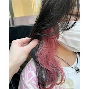 クリアピンク×インナーカラー/イヤリングカラー - ACT仙台 deuxieme【アクトセンダイ ドゥーズィエム】掲載中