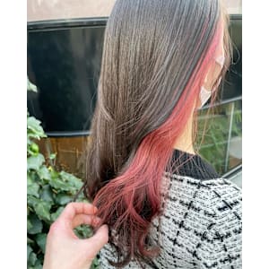 クリアピンク×インナーカラー　イヤリングカラー - ACT仙台 deuxieme【アクトセンダイ ドゥーズィエム】掲載中