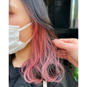 クリアピンク×ピンクインナーカラー　イヤリングカラー - ACT仙台 deuxieme【アクトセンダイ ドゥーズィエム】掲載中