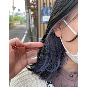 ブルーラベンダー×インナーカラー イヤリングカラー - ACT仙台 deuxieme【アクトセンダイ ドゥーズィエム】掲載中