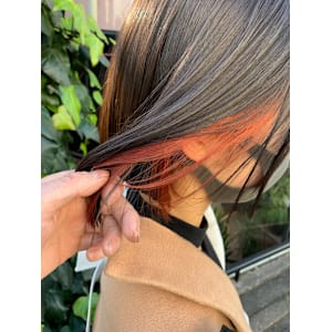 イヤリングカラー　オレンジ　ボブ - ACT仙台 deuxieme【アクトセンダイ ドゥーズィエム】掲載中