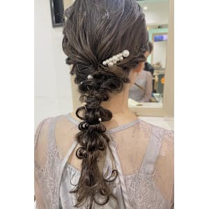 結婚式ヘア/お呼ばれヘア/パーティーヘア/二次会ヘア