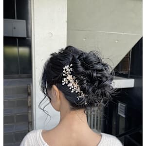 パーティーヘア/2次会ヘア/ふわもこアップ